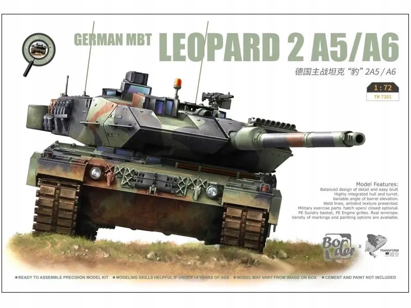 Tank Leopard 2A5/2A6 model TK-7201 Border