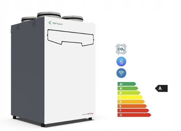 Rekuperator SPIROFLEX VENT CLEAR VD4 ERV ULTIMATE SX-RVD4ERVU Montaż