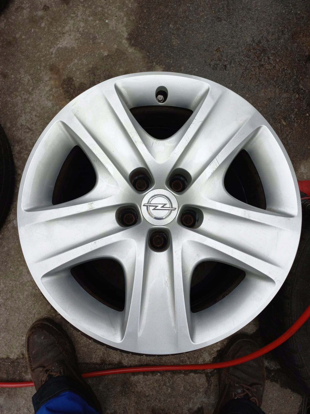 4× диск алюминий opel запчасть astra j, zafira c 7. 0" x 17" 5x115 et 44