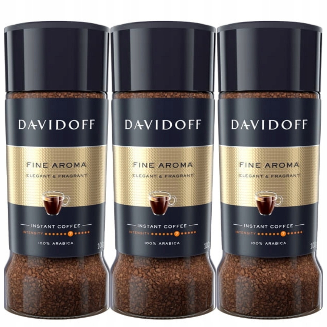 Levně Davidoff Fine Aroma Káva Rozpustná 100 g x 3 Arabika