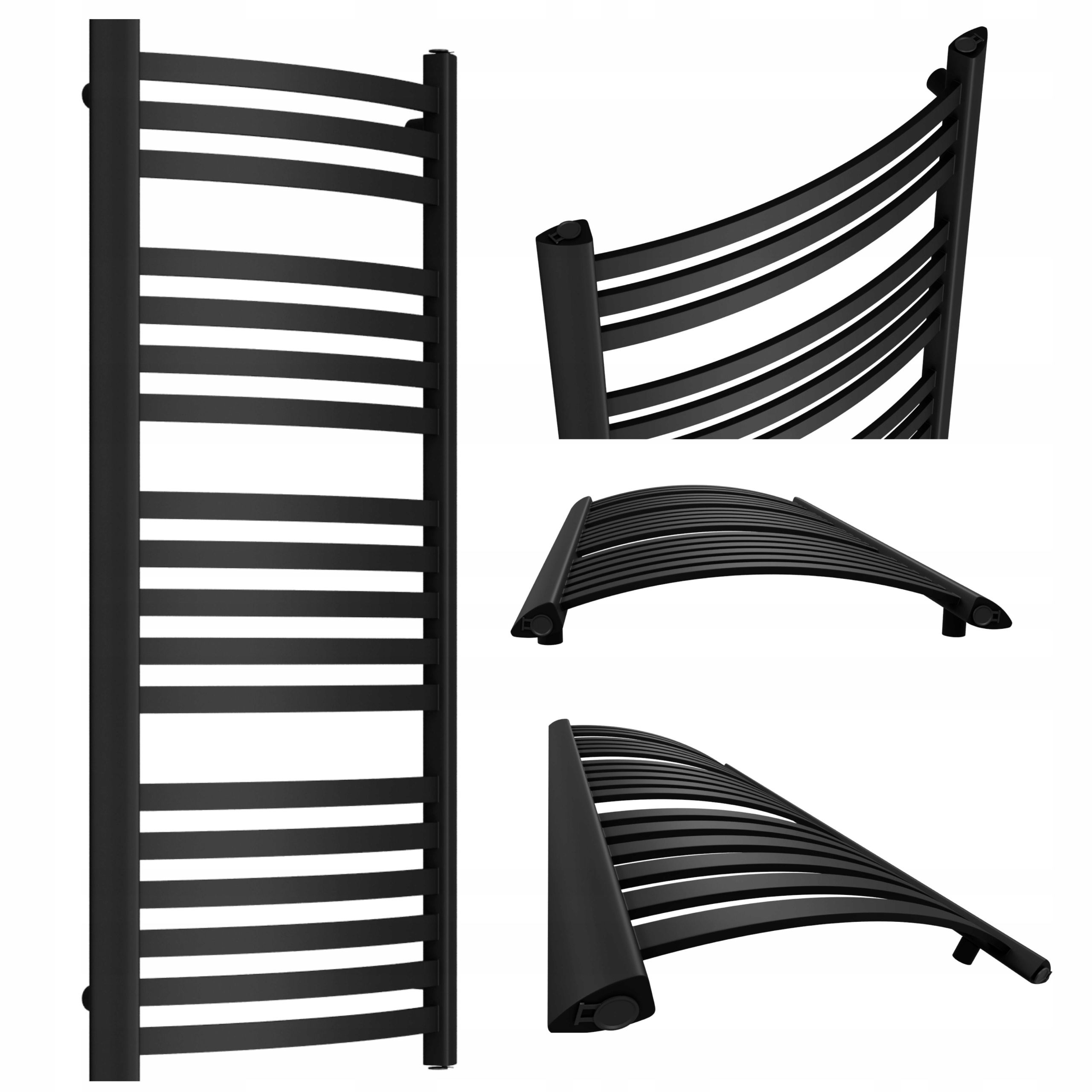 Koupelnový Radiátor Classic 1150x670 Černý Mat