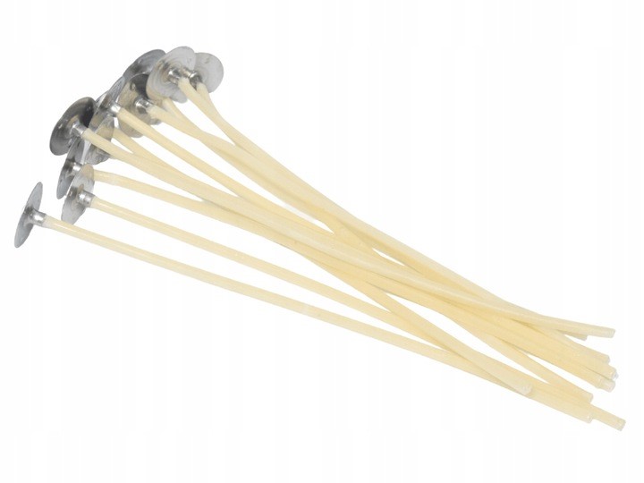 

Knot do świec parafiny z blaszką knoty 10cm-11szt