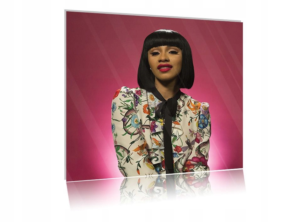 

Obraz szklany na szkle Cardi B 03 30x30