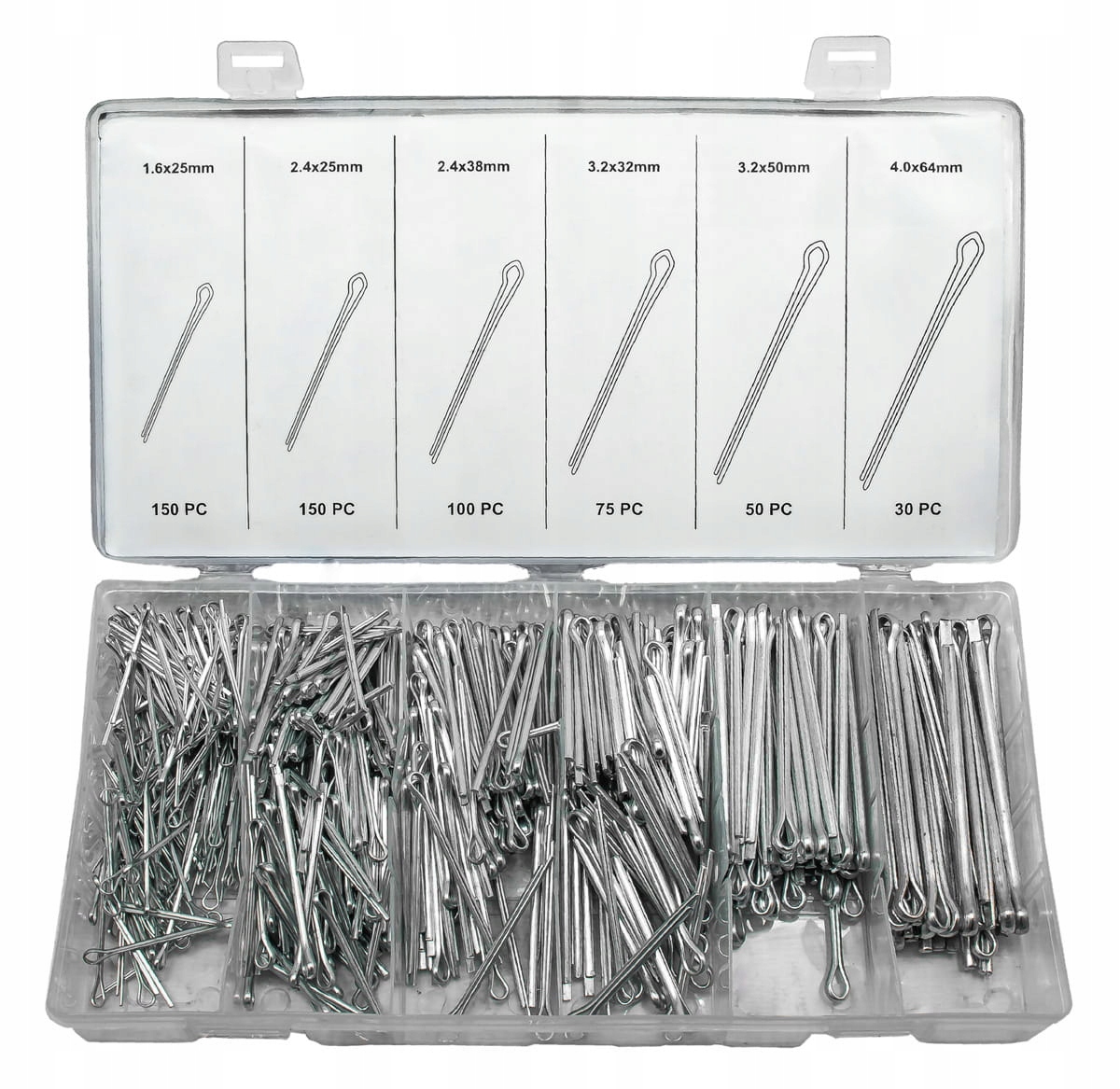 

Komplet zawleczek prostych zawleczki proste 555szt