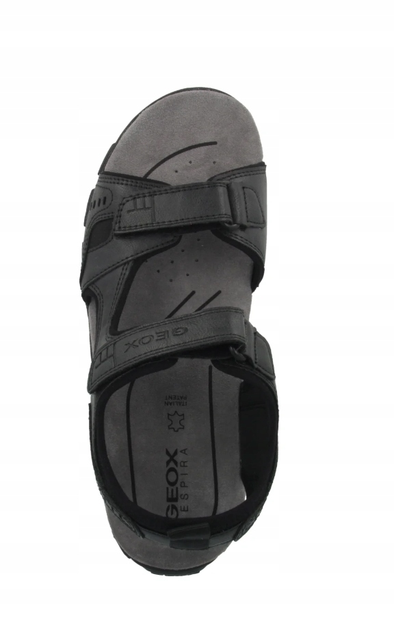 Geox Strada Pánské Sandály Na Suchý Zip Černé Na Léto Pohodlné 46 Jwg