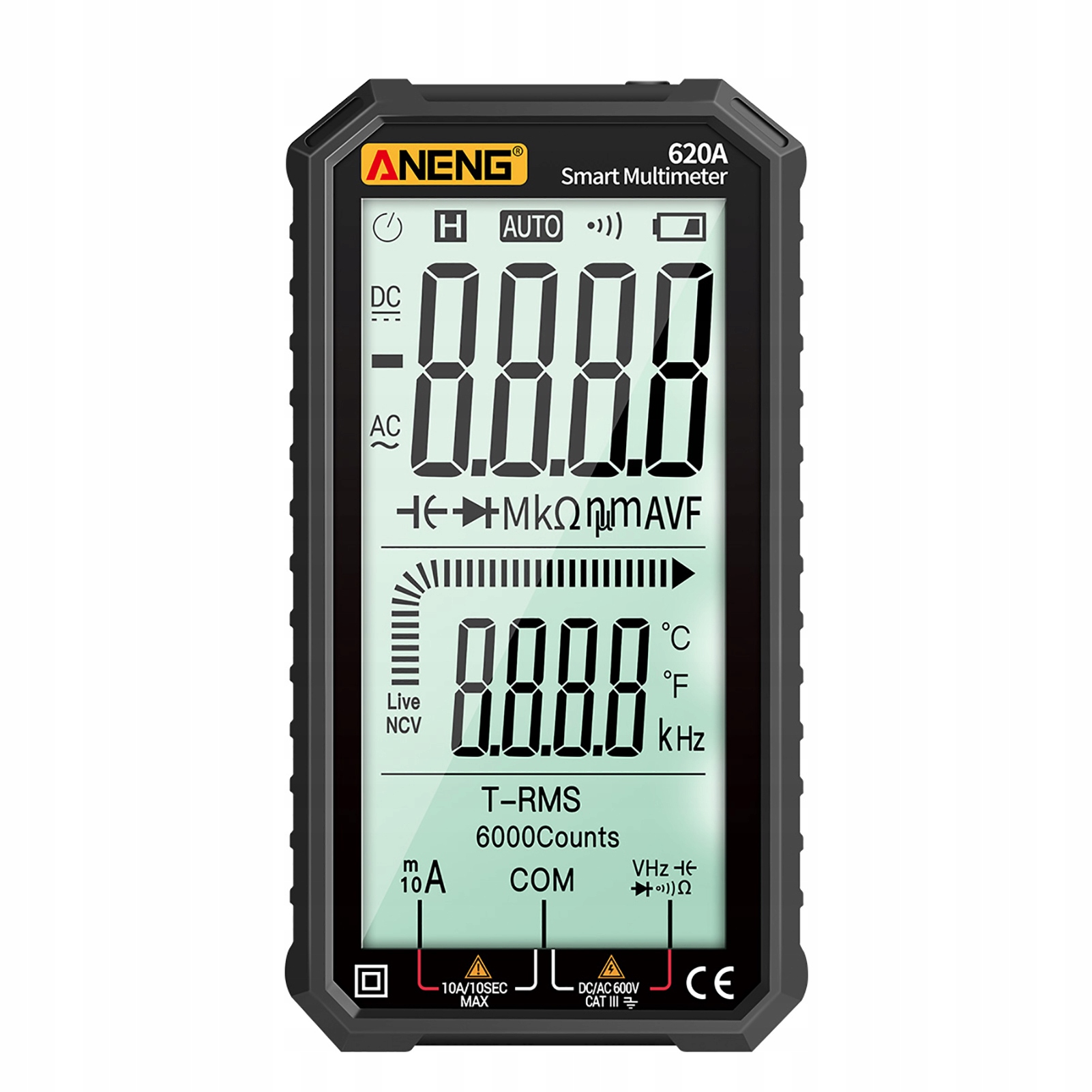 Multimetr cyfrowy ANENG 4,7 cala , czarny