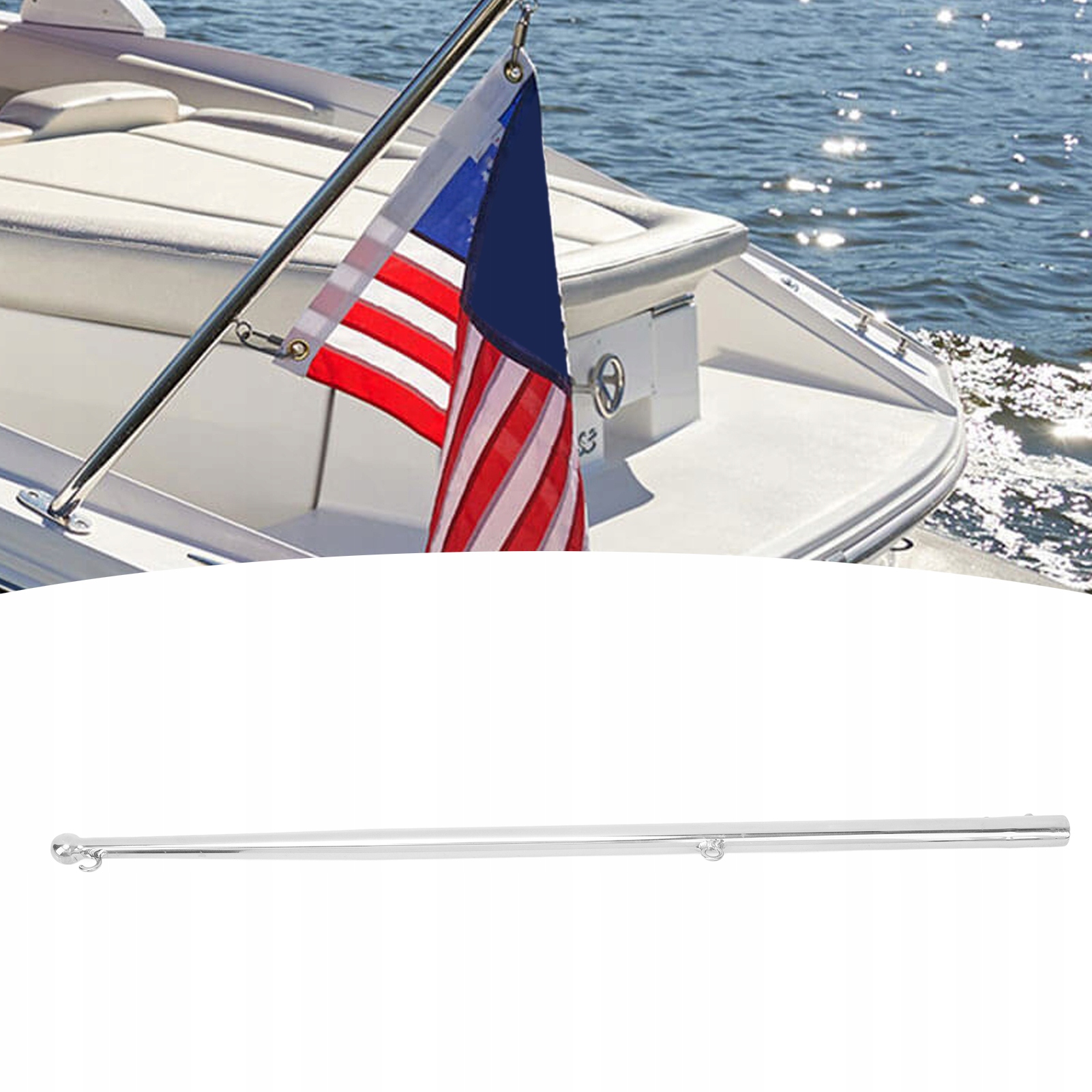 MASZT FLAGOWY TELESKOPOWY 610MM NIERDZEWNE Marka inny