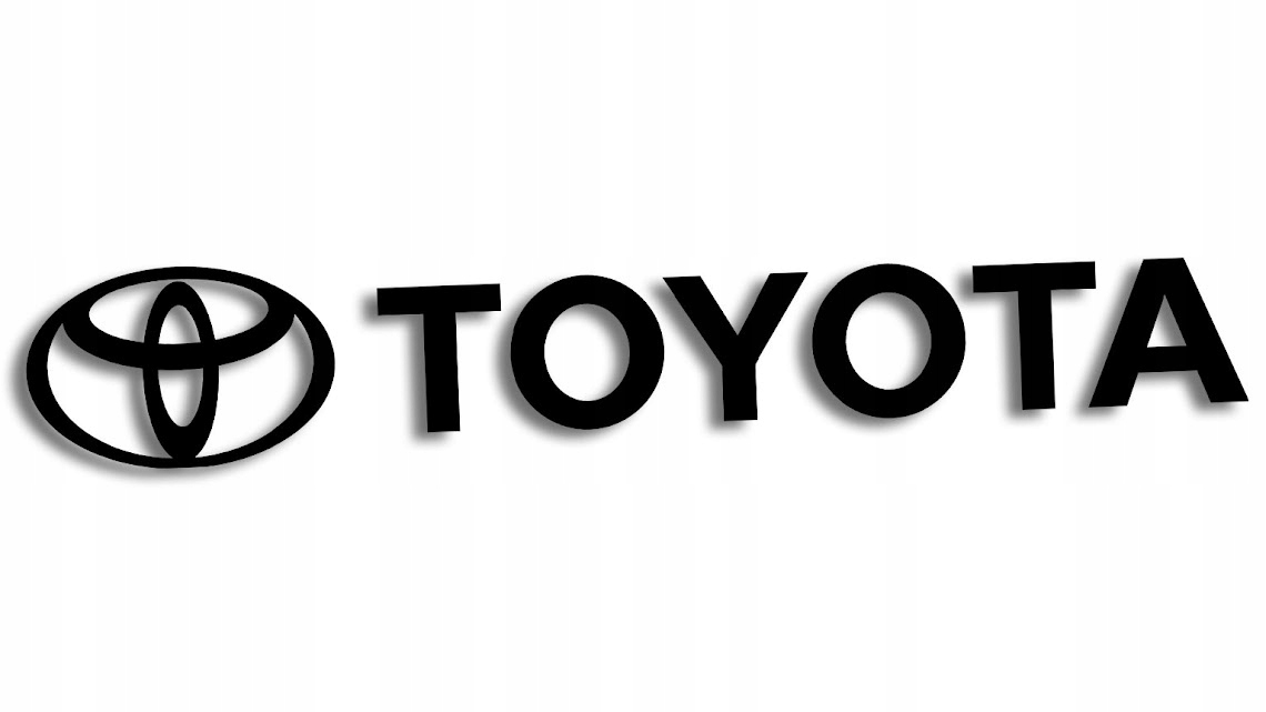 

Wycinana naklejka Toyota czarna