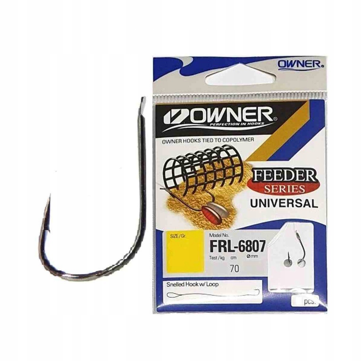 Haczyki z Przyponem Owner 70cm RL-6807 Czarne #10