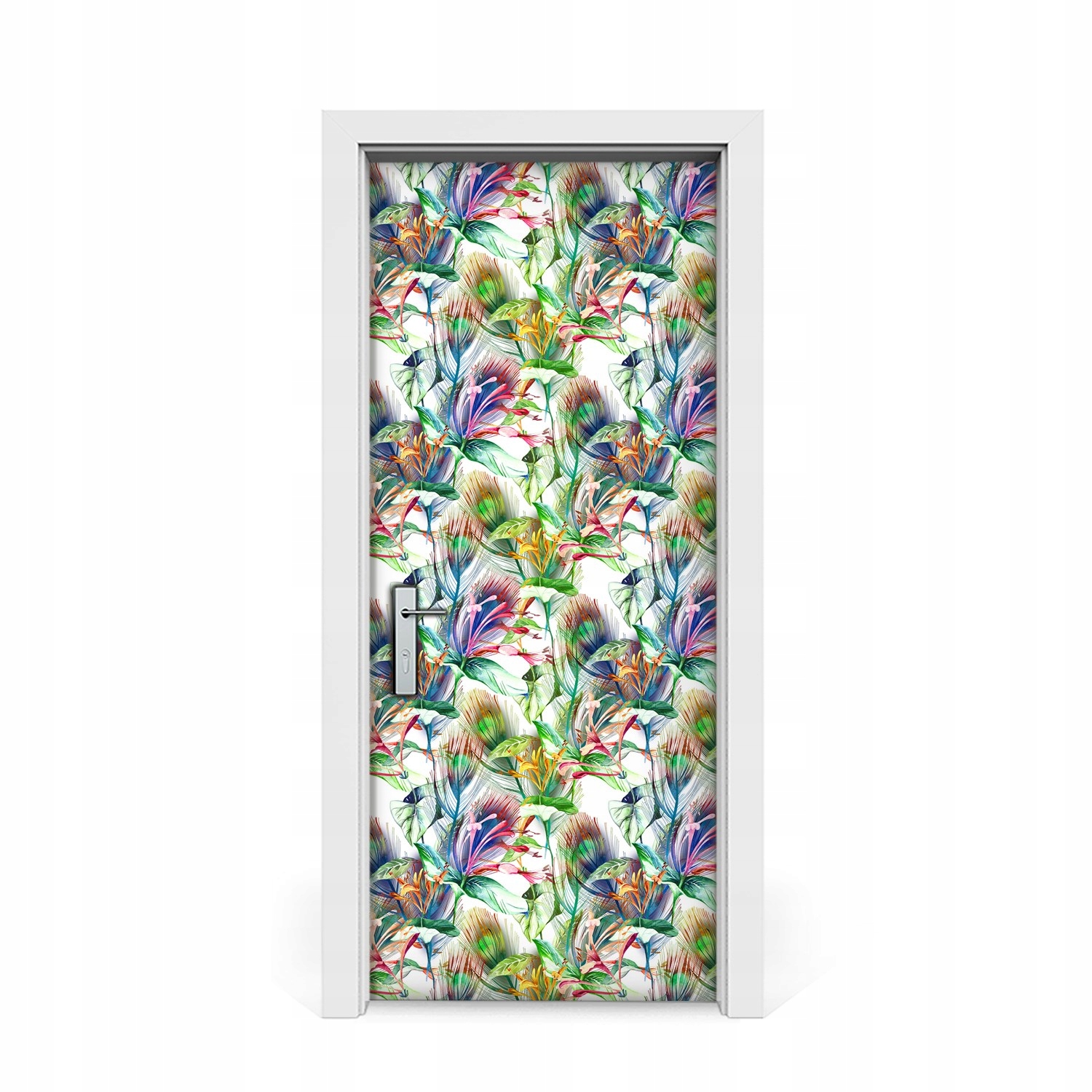 

Naklejka na Drzwi okleina Kolorowe kwiaty 85x205