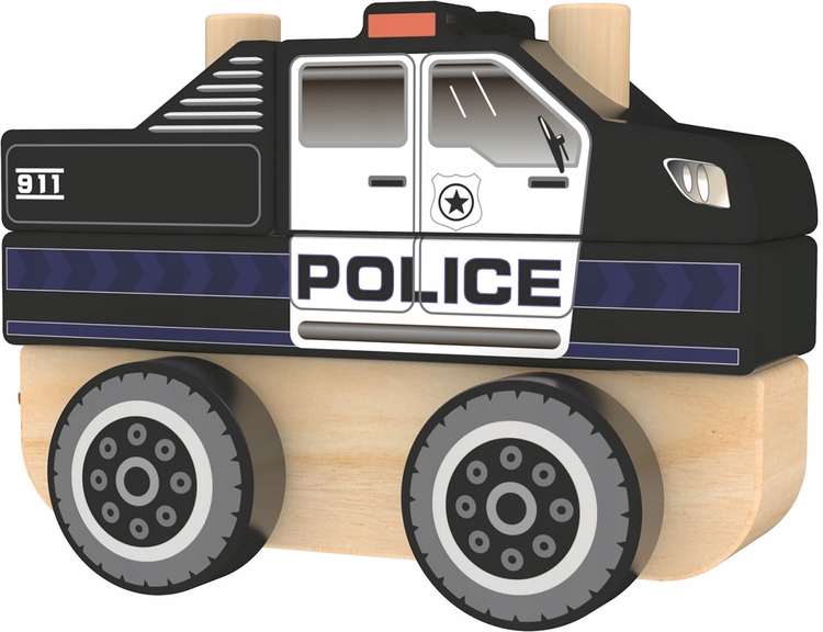 

Trefl Drewniane Autko Policja 60999 Do Układania