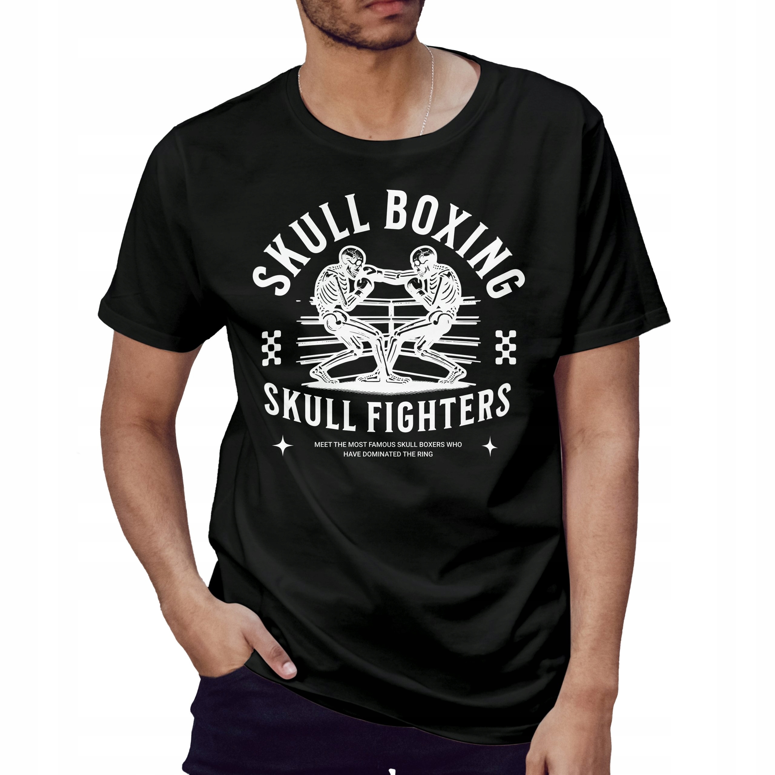 Mikina s potiskem Skull Boxing Skull Fighters