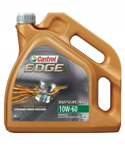 CASTROL EDGE SUPERCAR 10W60 TITANIUM FST 10L Rodzaj syntetyczne