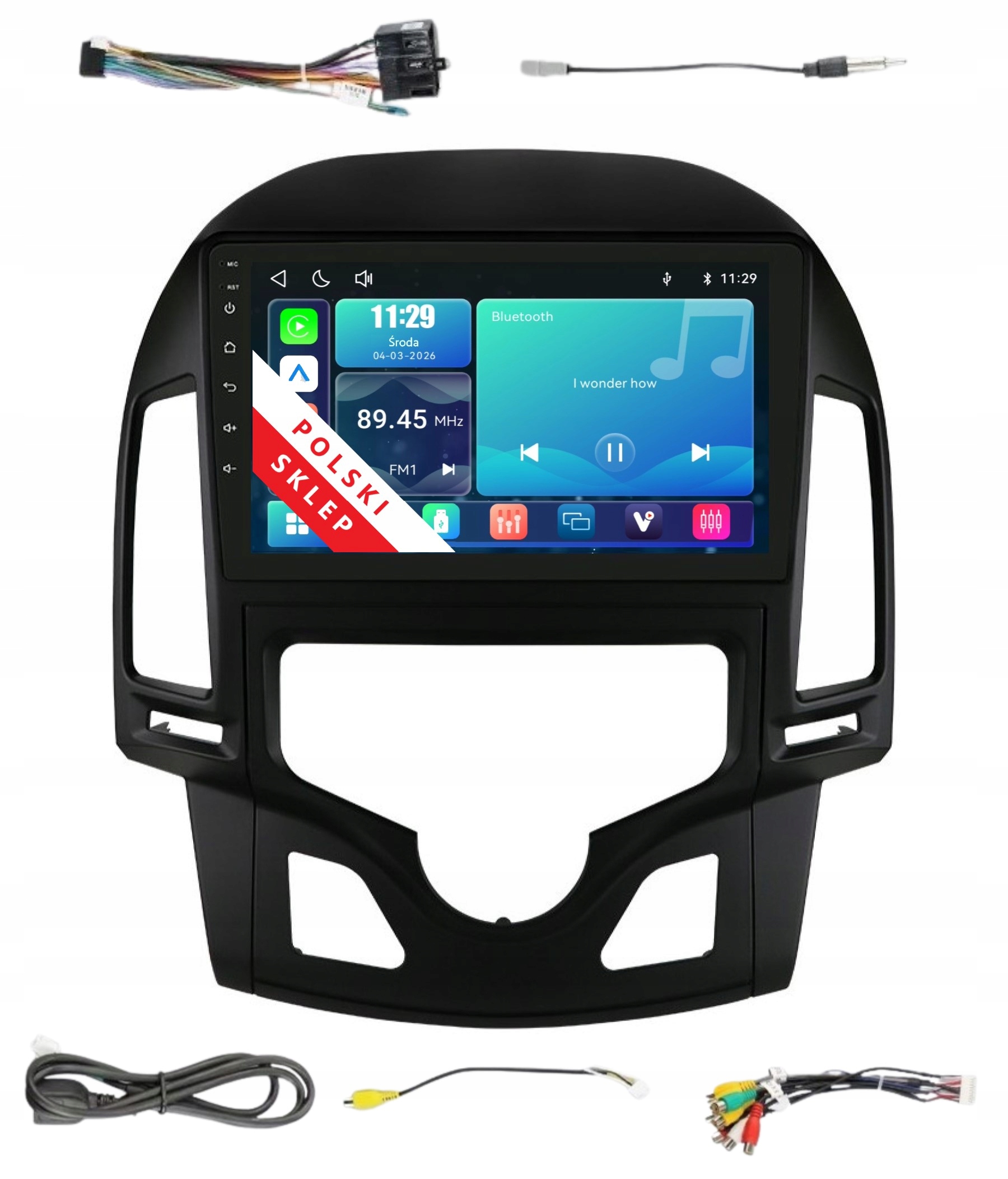 Navigácia Rádio 2DIN Linux Hyundai I30 A 1 Apple Carplay Android Auto