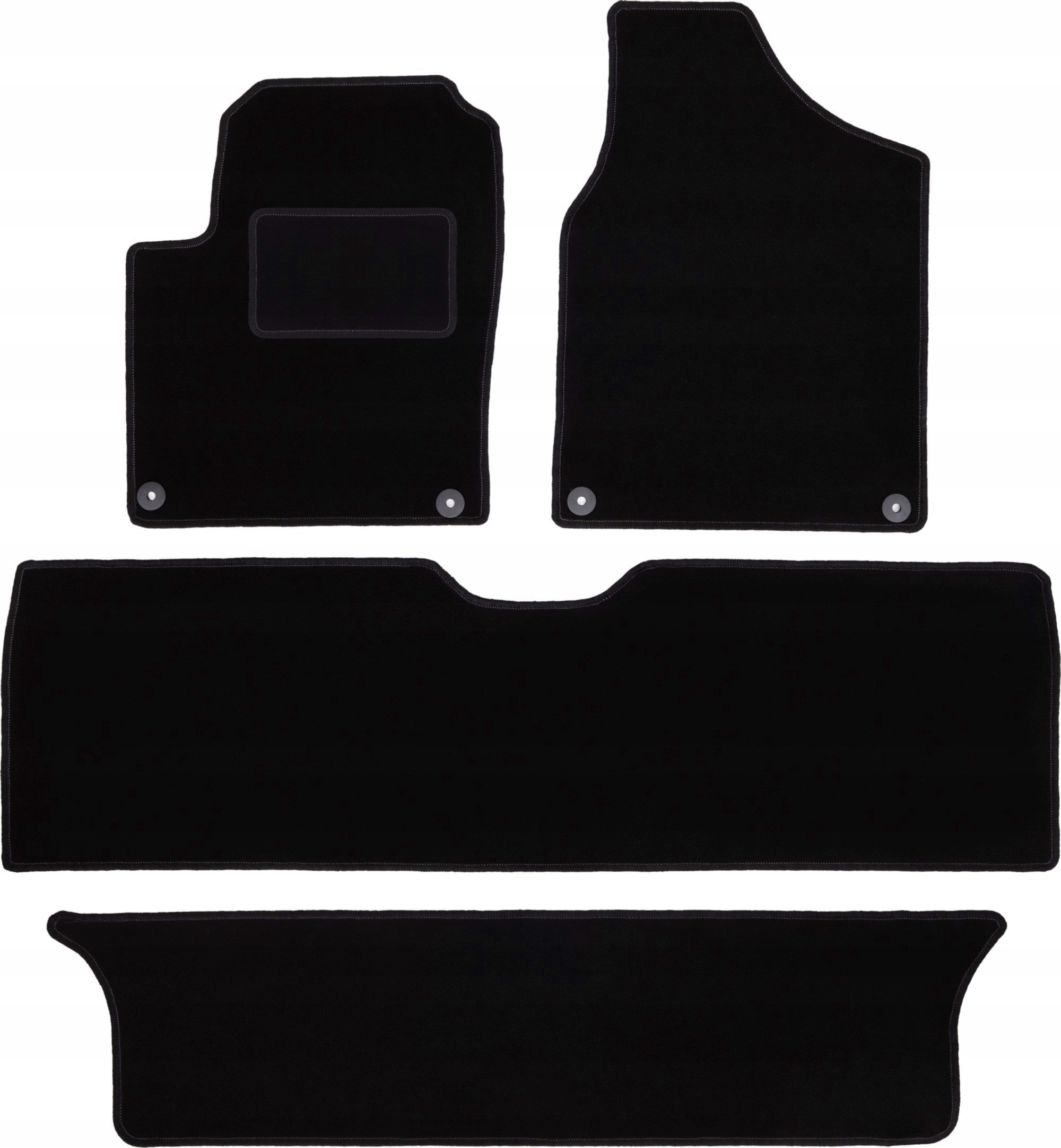 Велюровые коврики велюровые 4 Эл.