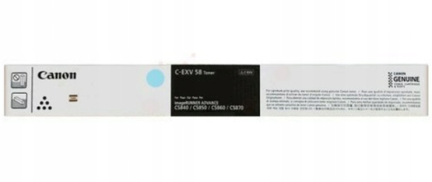 Toner Canon C-exv 58 3764C002 71 tisíc C Originál C5860I C5840I Cyan