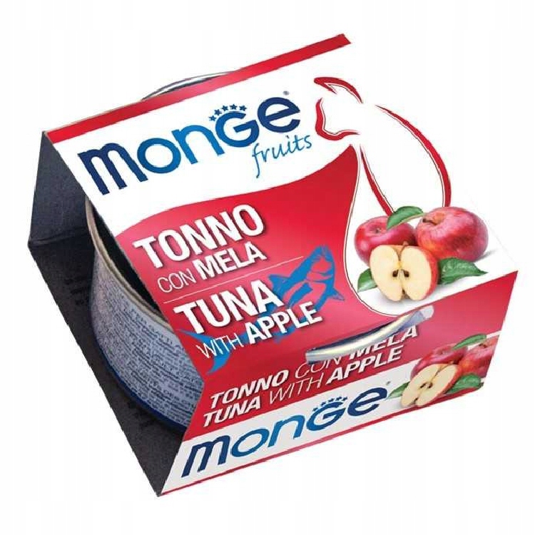 Levně 8 x Monge Fruit Tuňák s jablkem 80 g