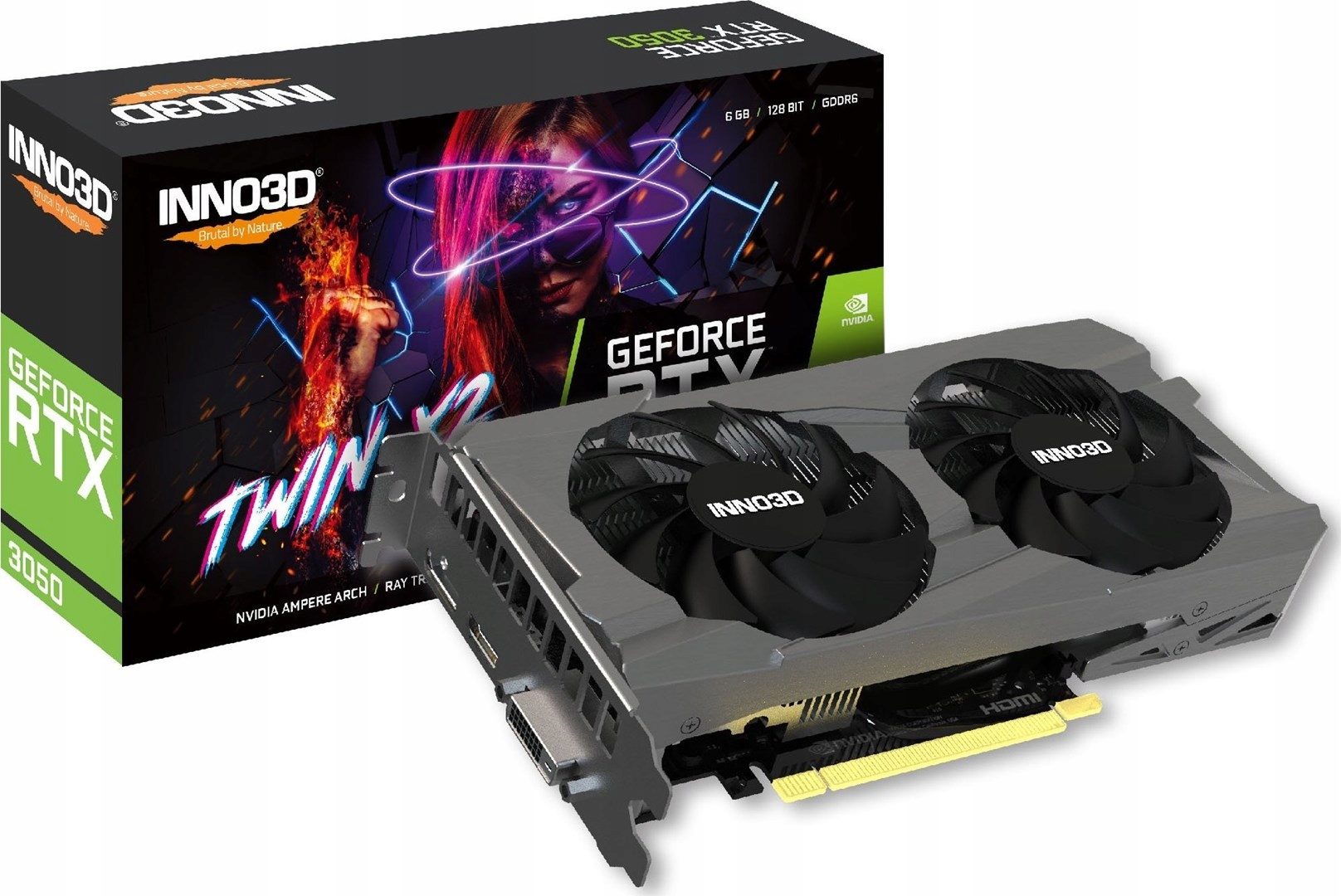Karta graficzna INNO3D Rtx 3050 Twin X2 6GB V2