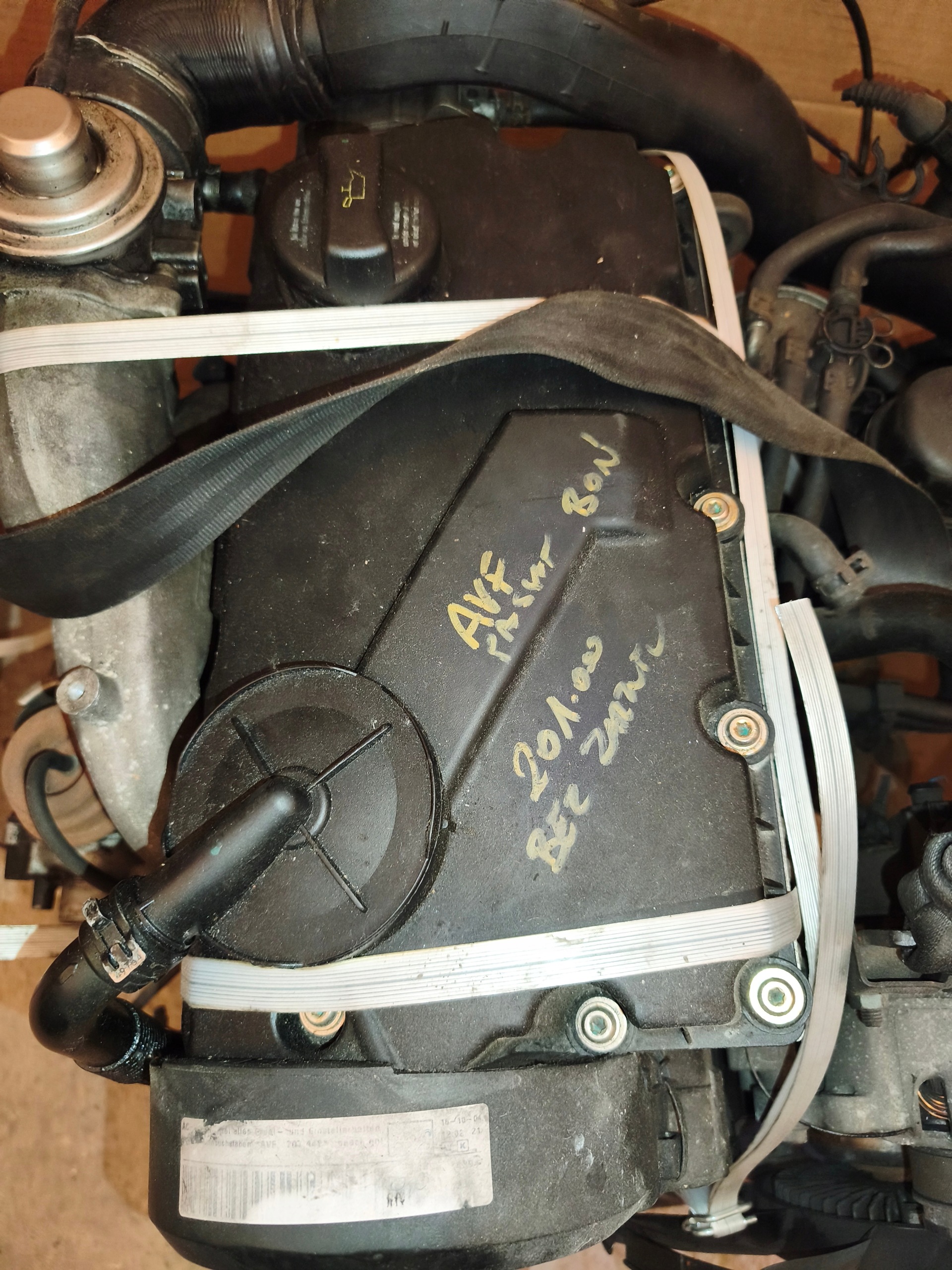 engine 1.9TDI AVF longitudinal complete PASSAT AUDI A4 DO MONTAZU FILM Z PRACY