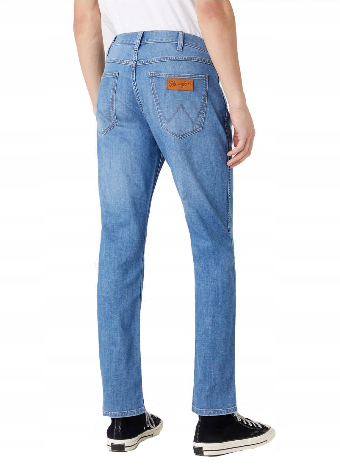 Pánské rovné džíny Wrangler Greensboro Light Strike W15QQ148S 38/30