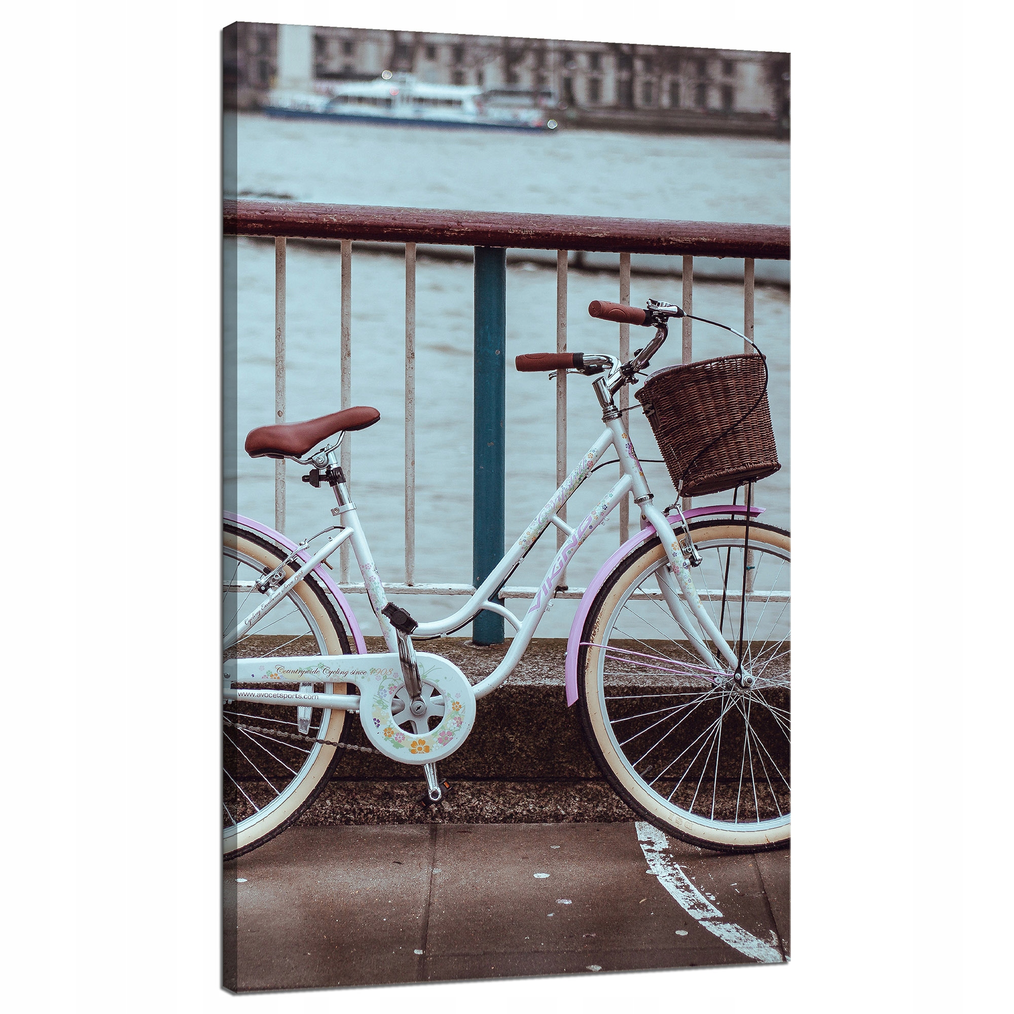 Obraz na plátně Vintage Kolo ve městě u Mostu 70x120