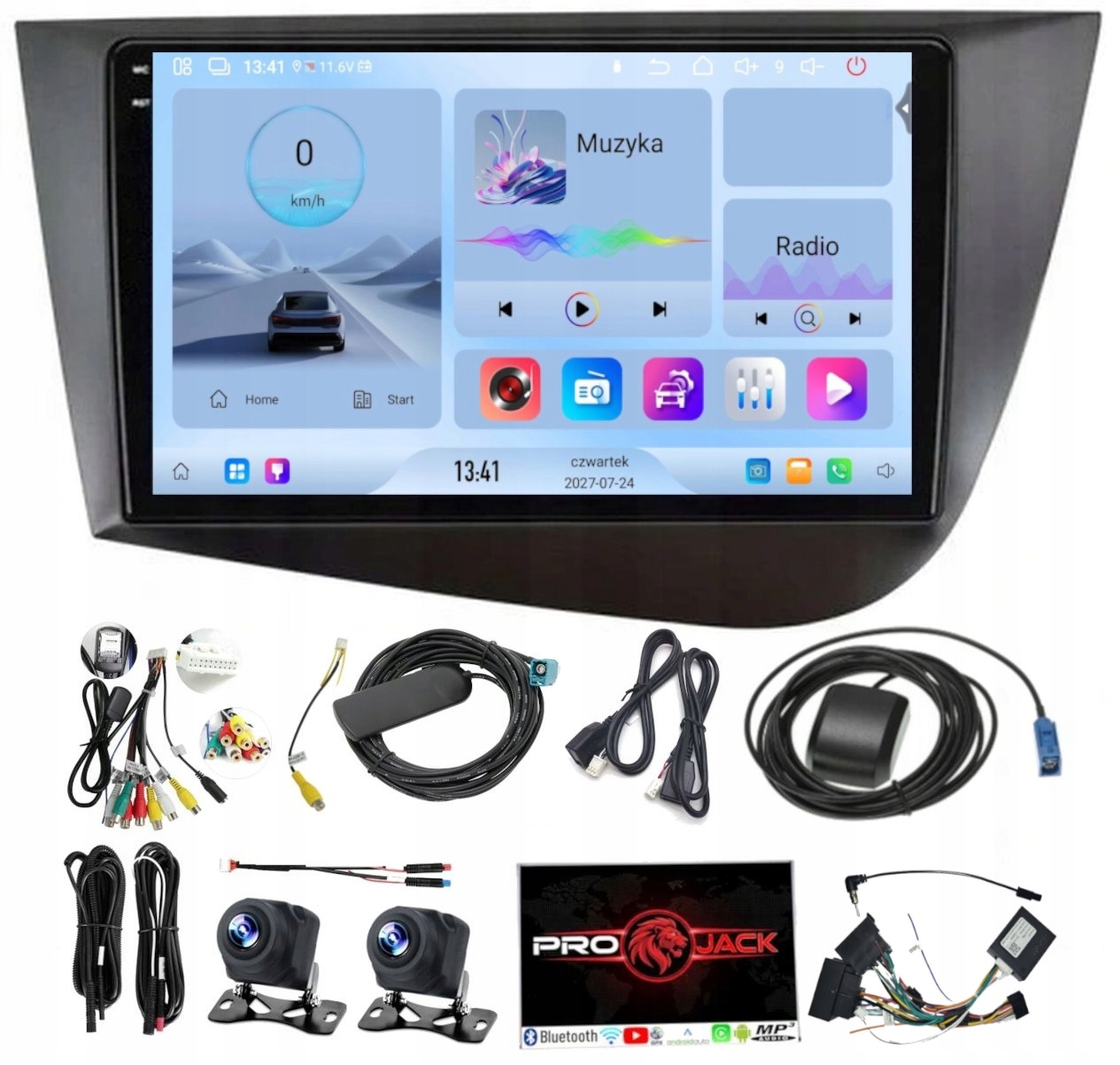 Radio Navigace Seat Leon 2004-2012 Wifi Carplay Usb 4GB 64GB Sim
