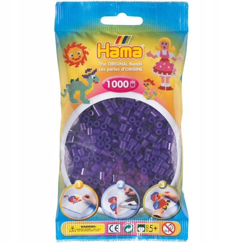 HAMA KORALIKI MIDI FIOLETOWE TRANSPARENTNE 20724