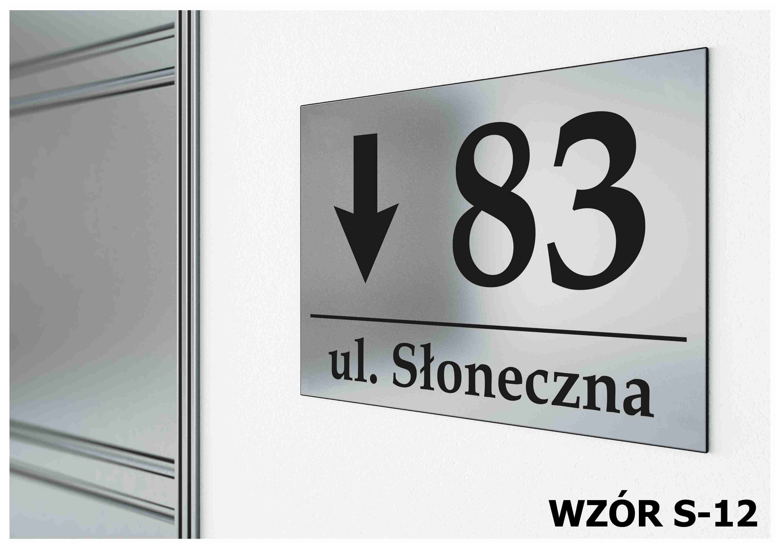 Tabliczka Tablica ADRESOWA ALUMINIUM Nr DOMU 20x30