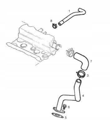 ORYGINALNA USZCZELKA PRZEWODU ODMY SILNIKA OPEL 1,4 1,6 90572062 Numer katalogowy części 90572062