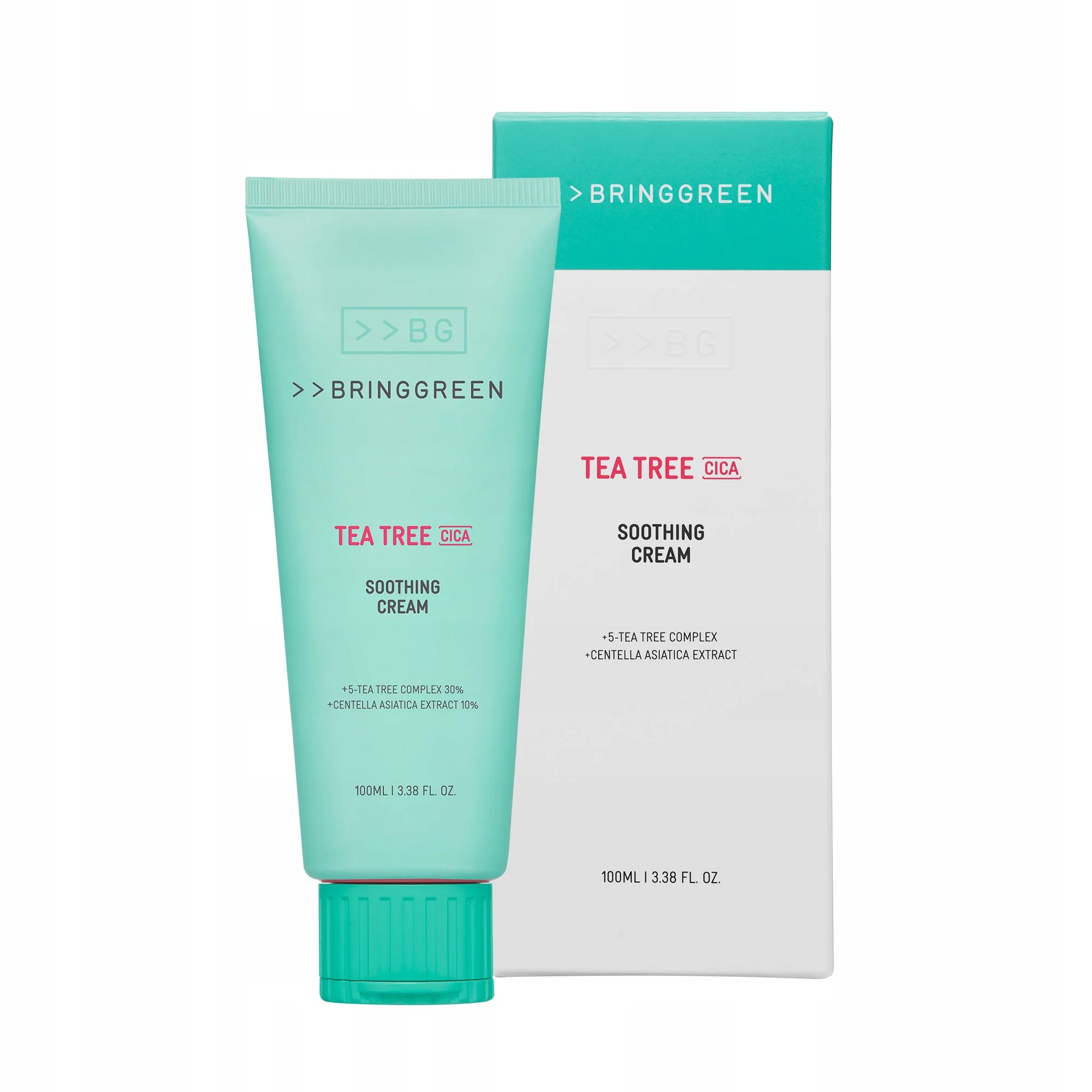 Bringgreen Tea Tree Cica Soothing Cream Plus krém na obličej 100 ml