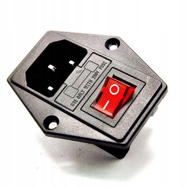 

Gniazdo zasilania Ac Iec trapezowe wyłącznik