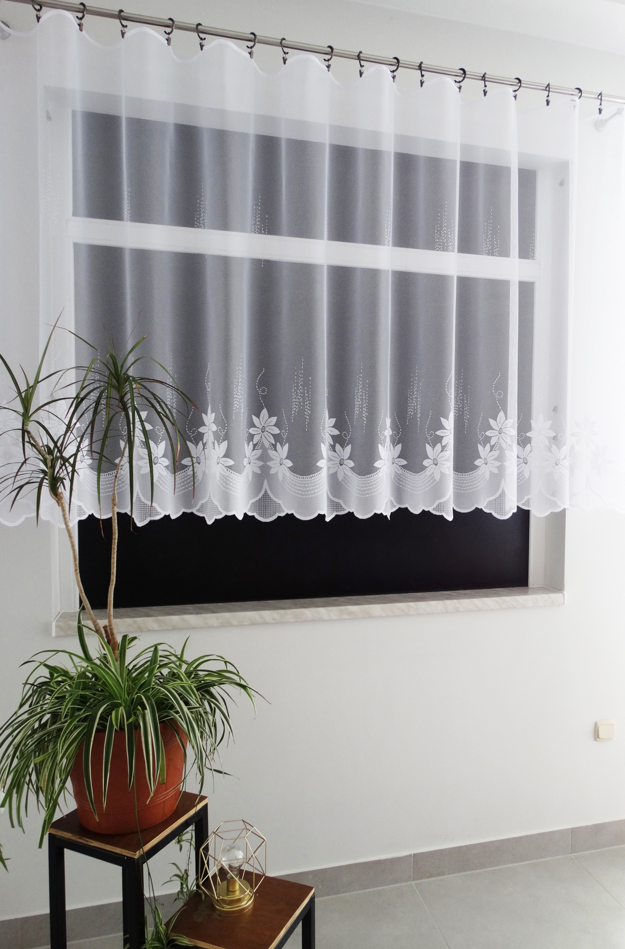 Mg Záclona 30441H Bílá 500X160 cm hotová obšitá Bt M