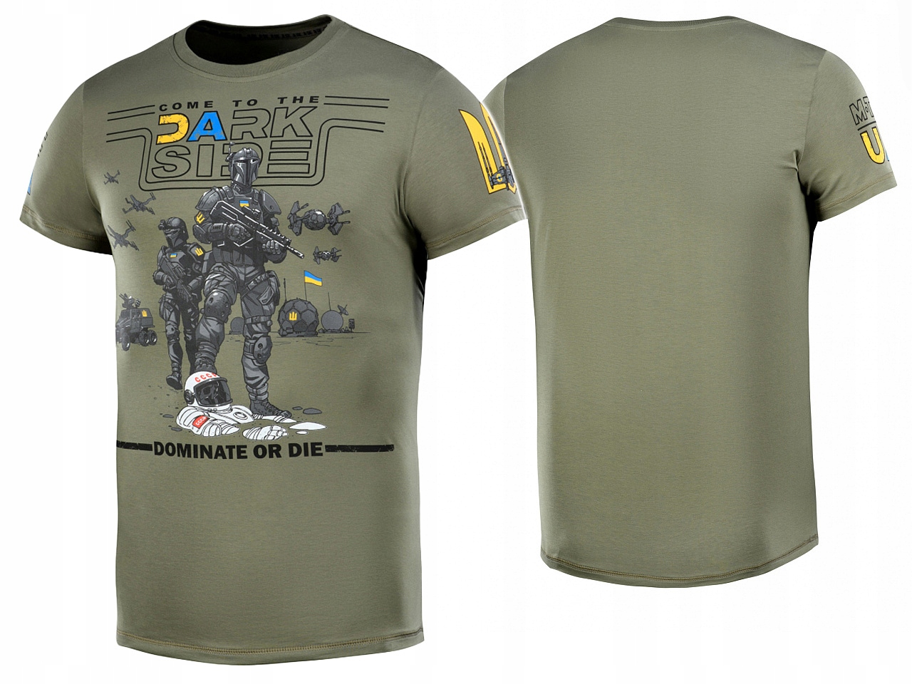 Pánské Tričko S Krátkým Rukávem Bavlna Ua Side M-tac Light Olive