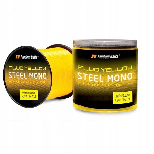 Żyłka Tandem Baits 03021 0,30 mm x 1200 m Fluo Żółta Na Karpie, Amury