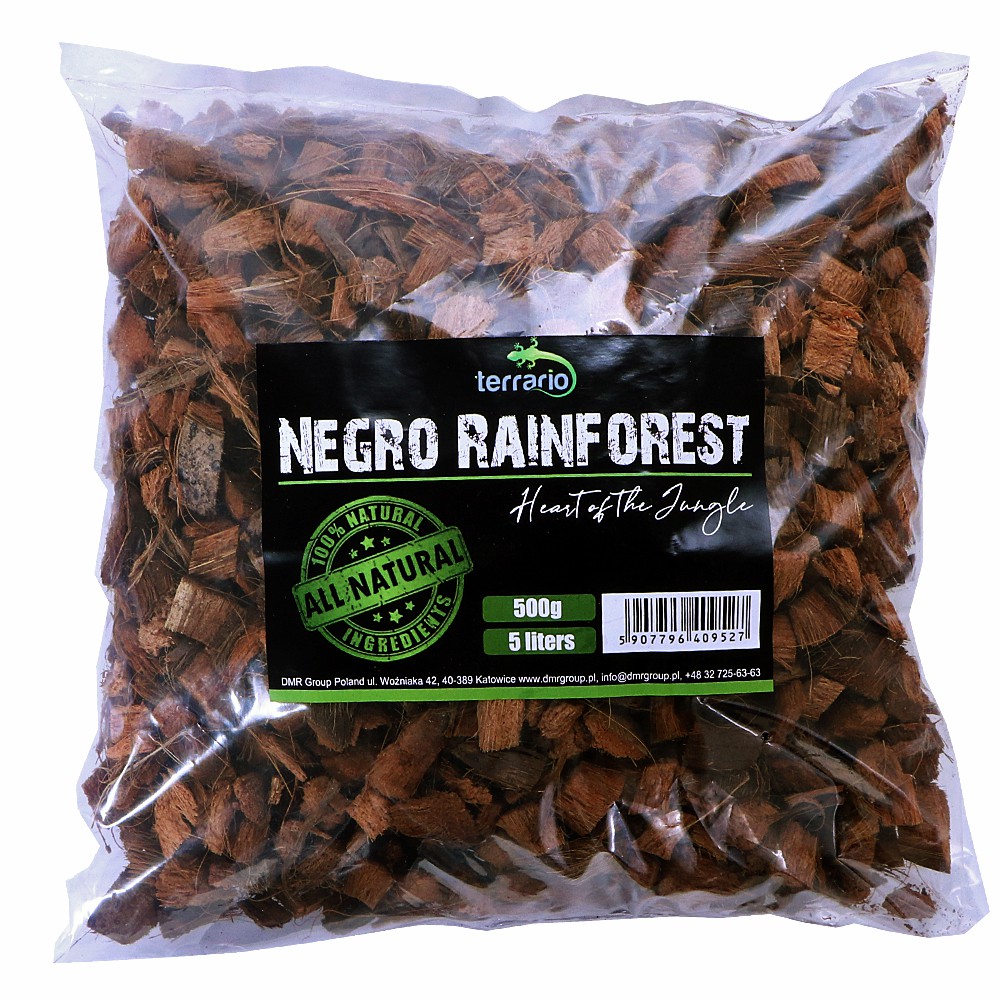 

Terrario Negro Rainforest 5L 500G Zrębki Kokosa