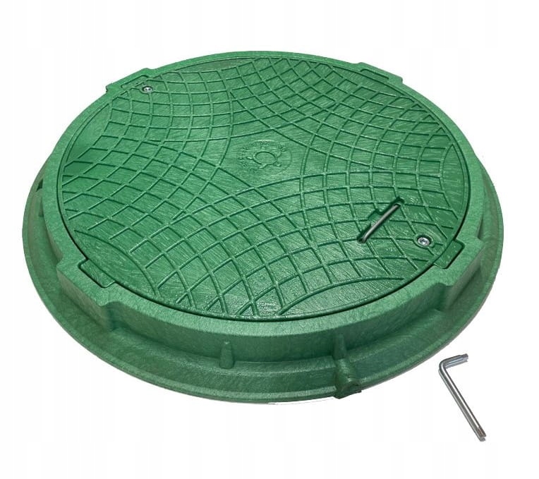 

Pokrywa właz do studzienki szamba 60cm zamek