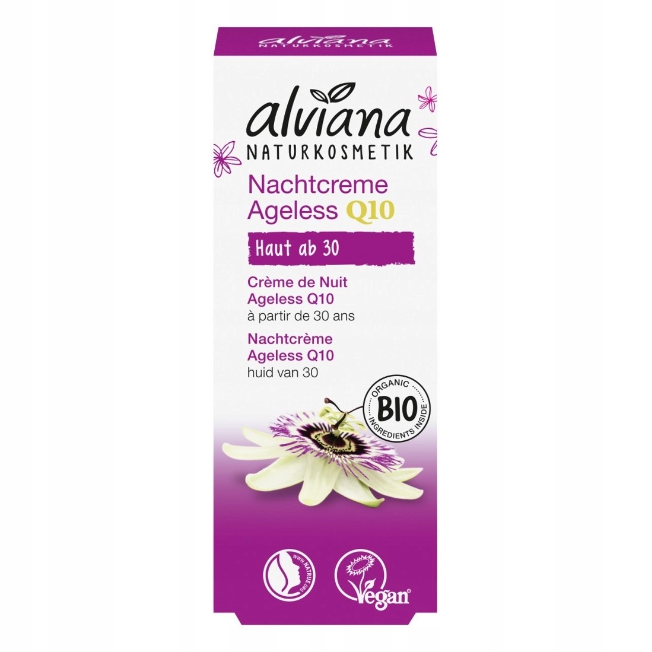 ALVIANA Ageless Q10 odmładzający krem na noc z koenzymem Q10 do skóry 30 ml