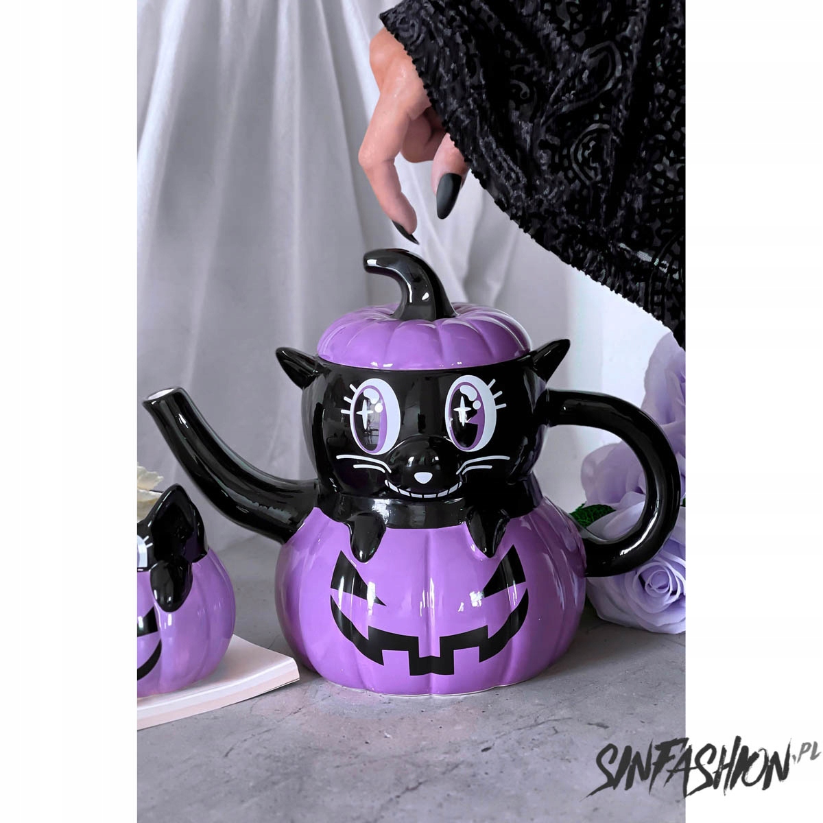 Konvice Killstar Meowloween Teapot Poslední