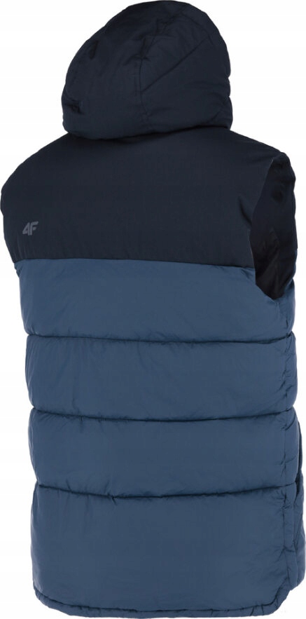4F CIEPŁA KAMIZELKA Z KAPTUREM BEZRĘKAWNIK PUCHOWY 4F M151 GRANATOWY r. XXL Model 4FAW22TDJAM151 31S
