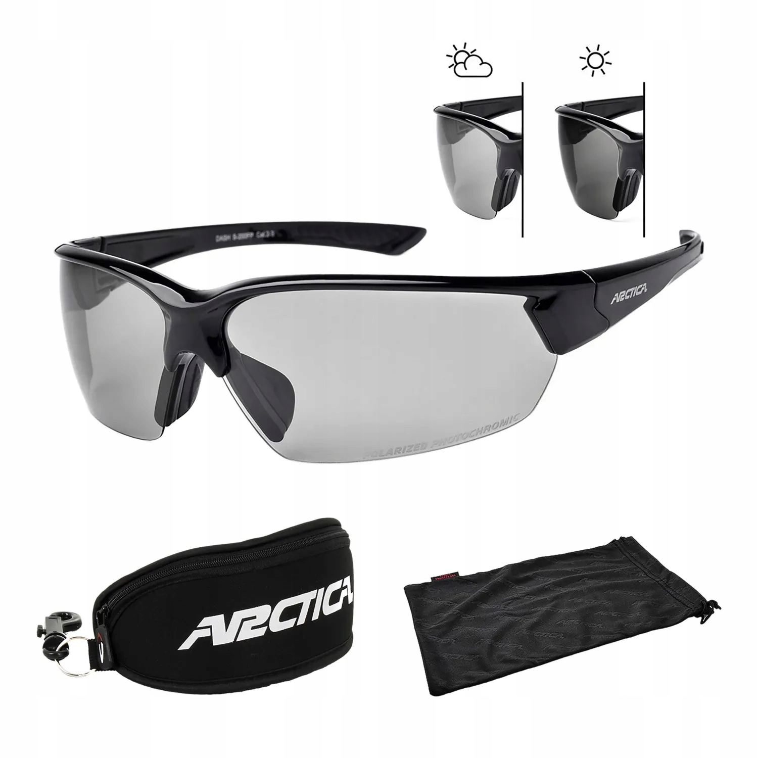 Arctica S200FP Dash Fotochromatické sluneční brýle černé