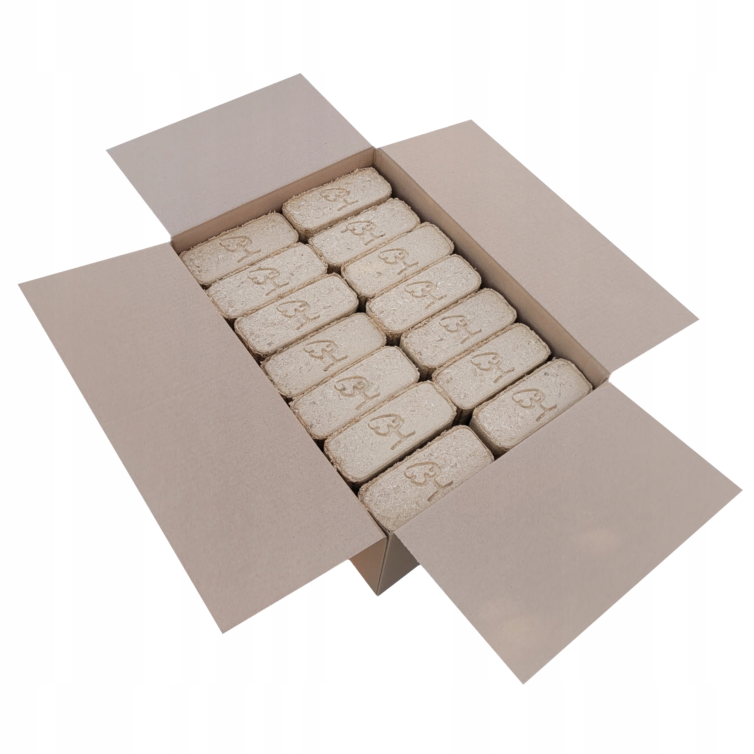 Brykiet dębowy drzewny do pieca kominka kotła co dąb 24 kostki 20 kg