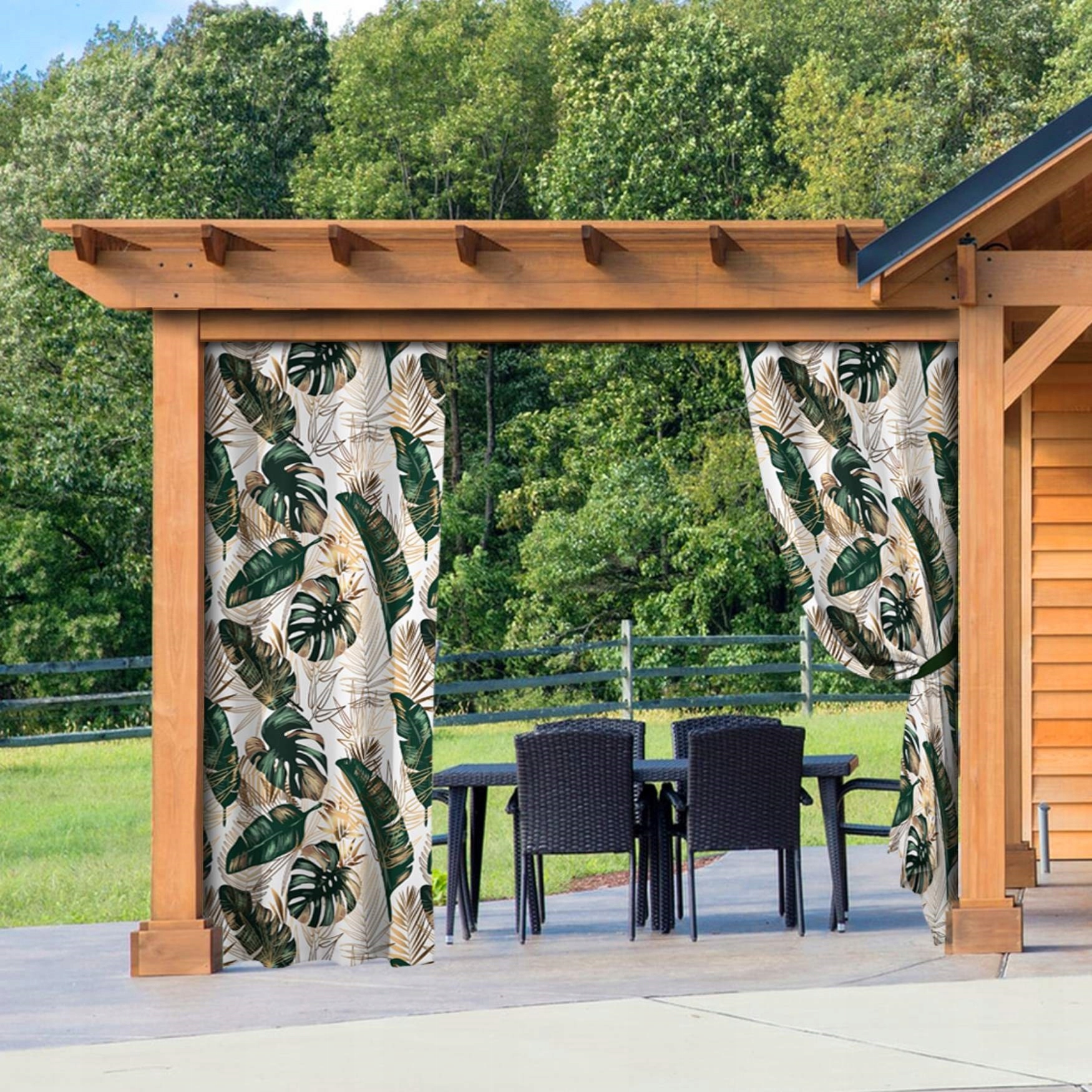 ZASŁONY OGRODOWE 155x200 WODOODPORNE ZASŁONA NA TARAS DO ALTANY TUNEL Producent HomeView