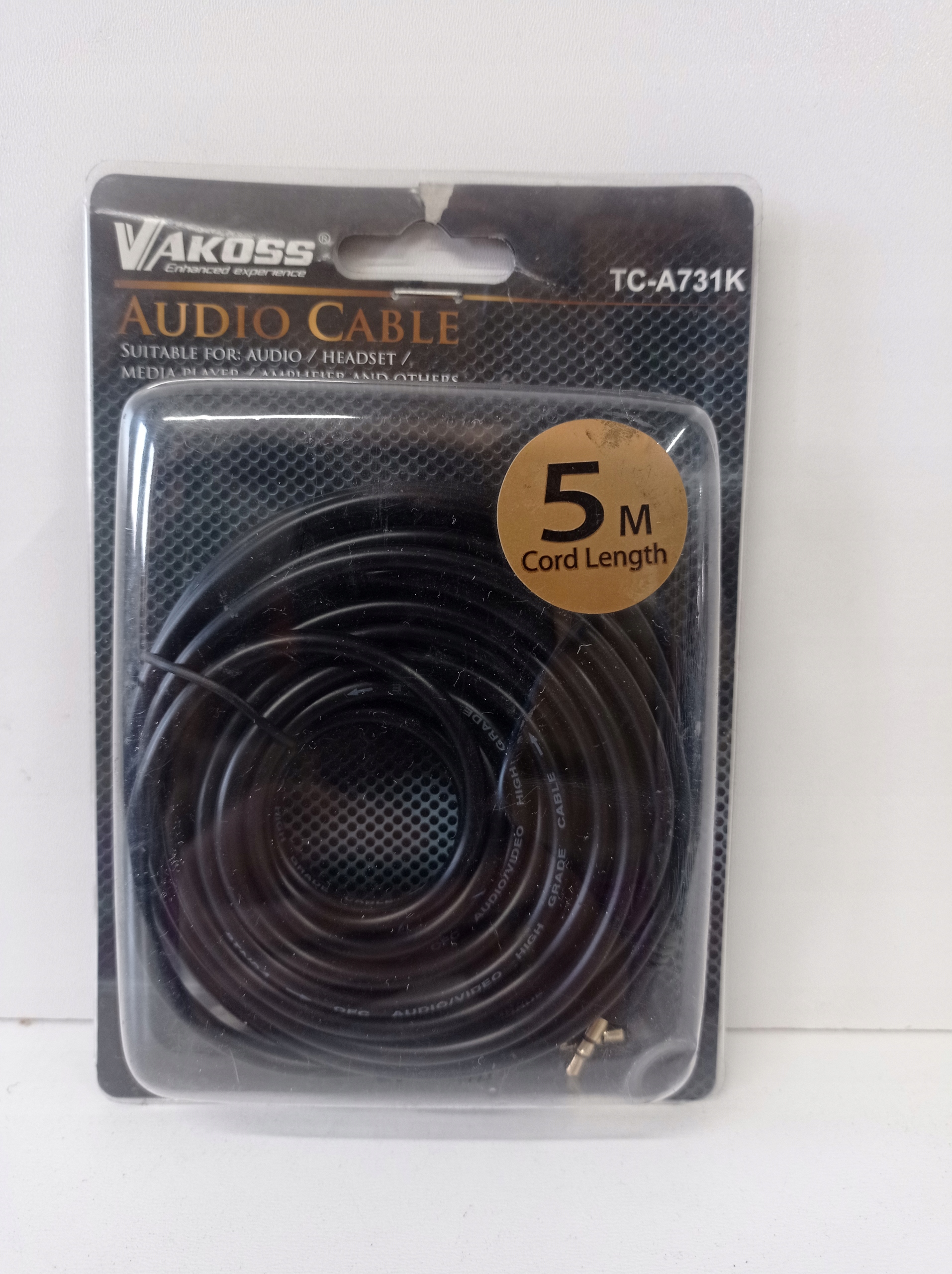 Kabel Vakoss audio minijack 5m TC-A731K