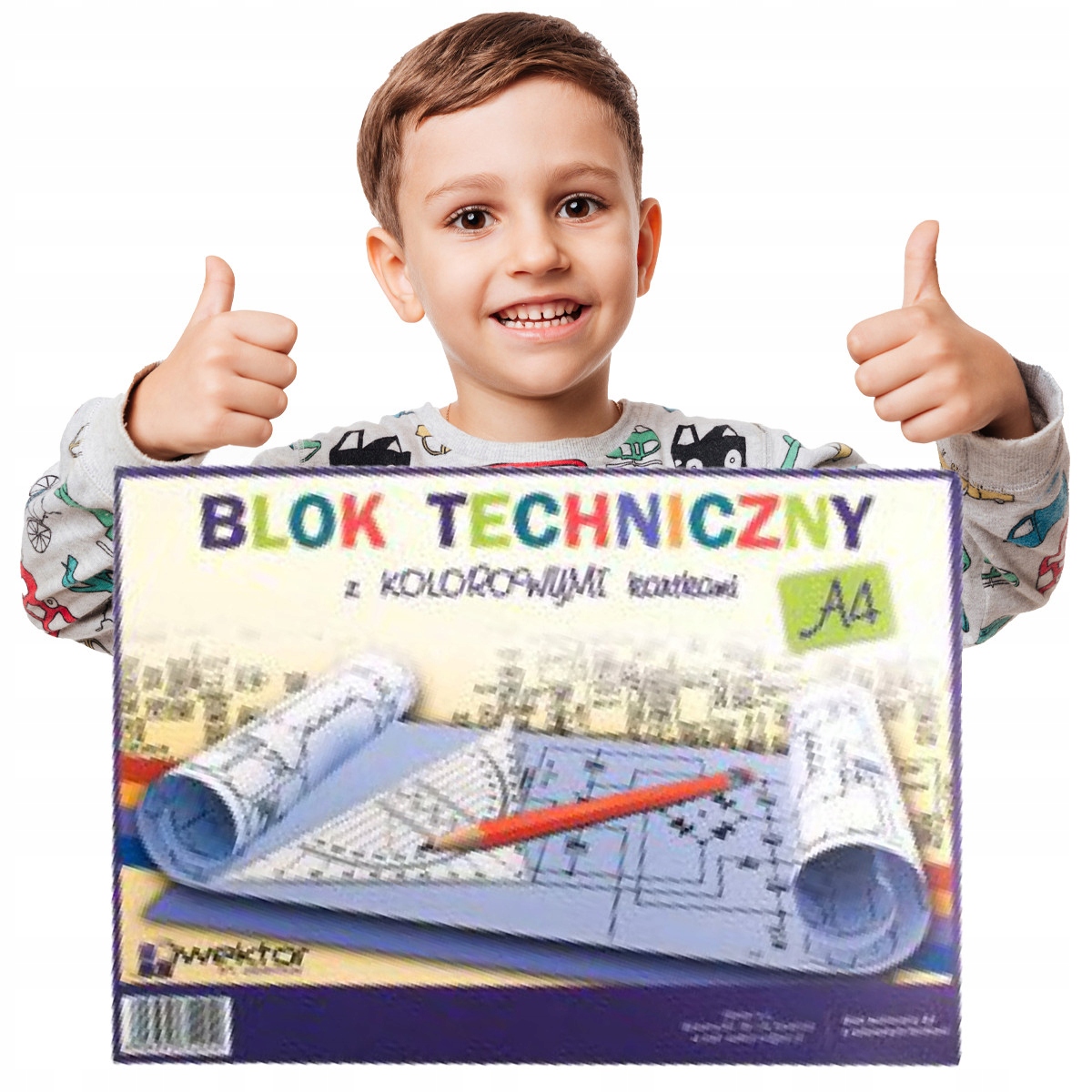 BLOK TECHNICZNY A4 KOLOR WEKTOR