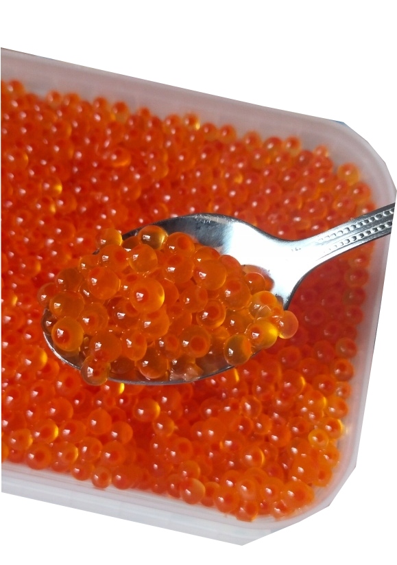 Kawior czerwony z ikry z pstrąga mrożony 250g suchy lód