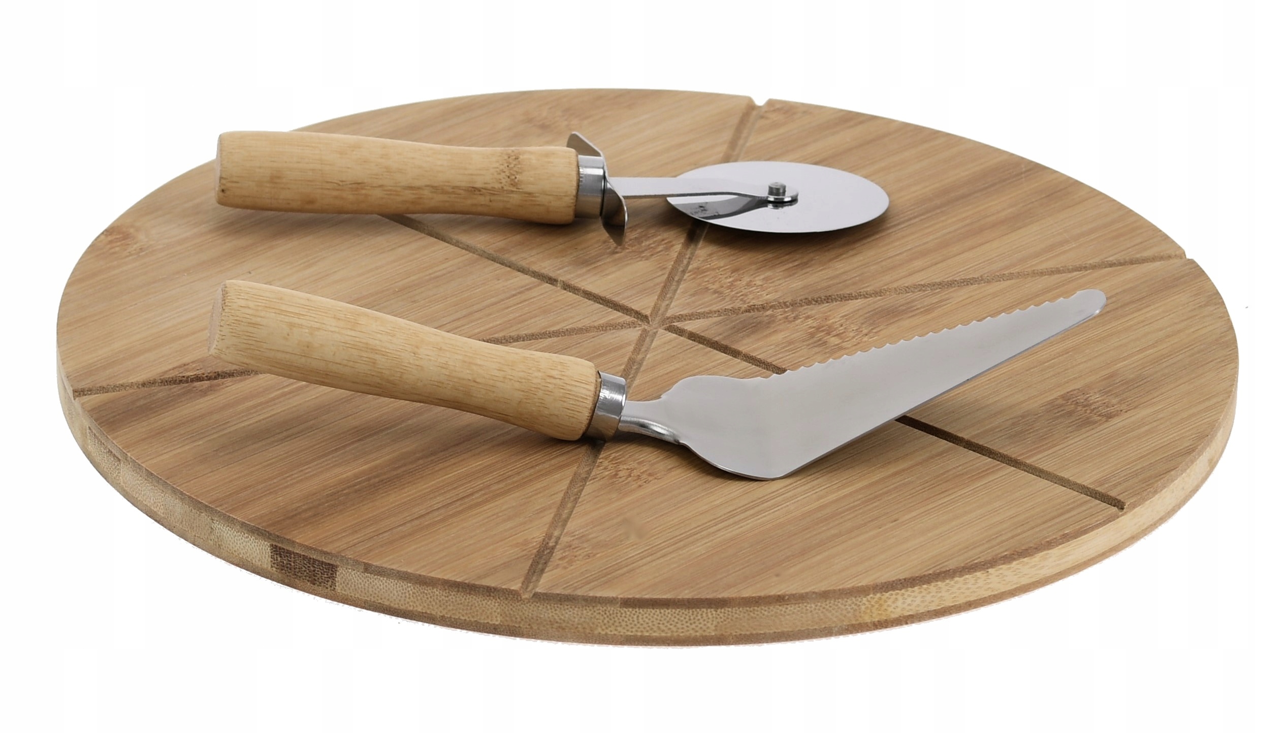 

Deska Bambusowa 33cm do Pizzy Przekąsek Akcesoria