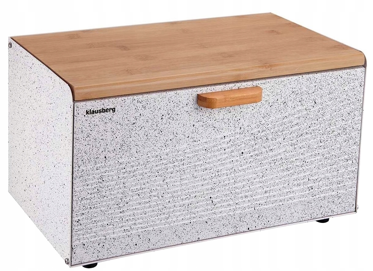 CHLEBAK Pojemnik na PIECZYWO Chleb Drewno STAL Marka Klausberg