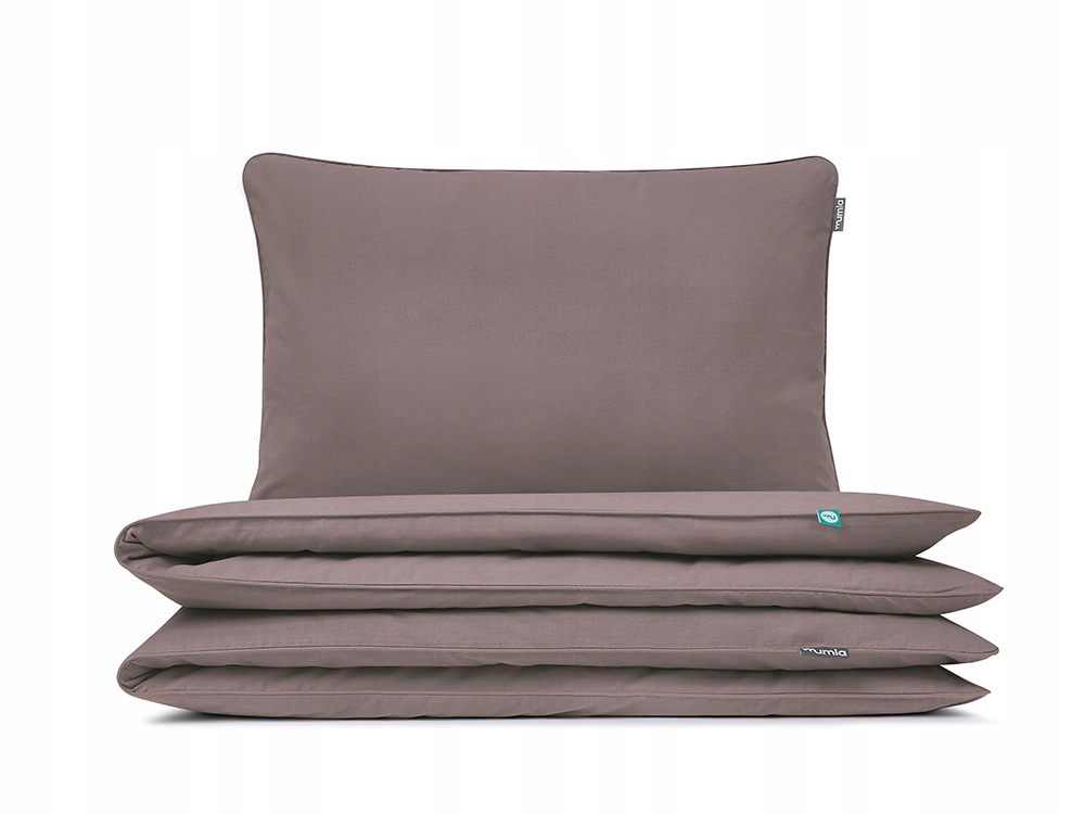 Komplet Pościeli Basic Czekoladowy Brąz 140x200 cm 1x 60x50 cm Mumla