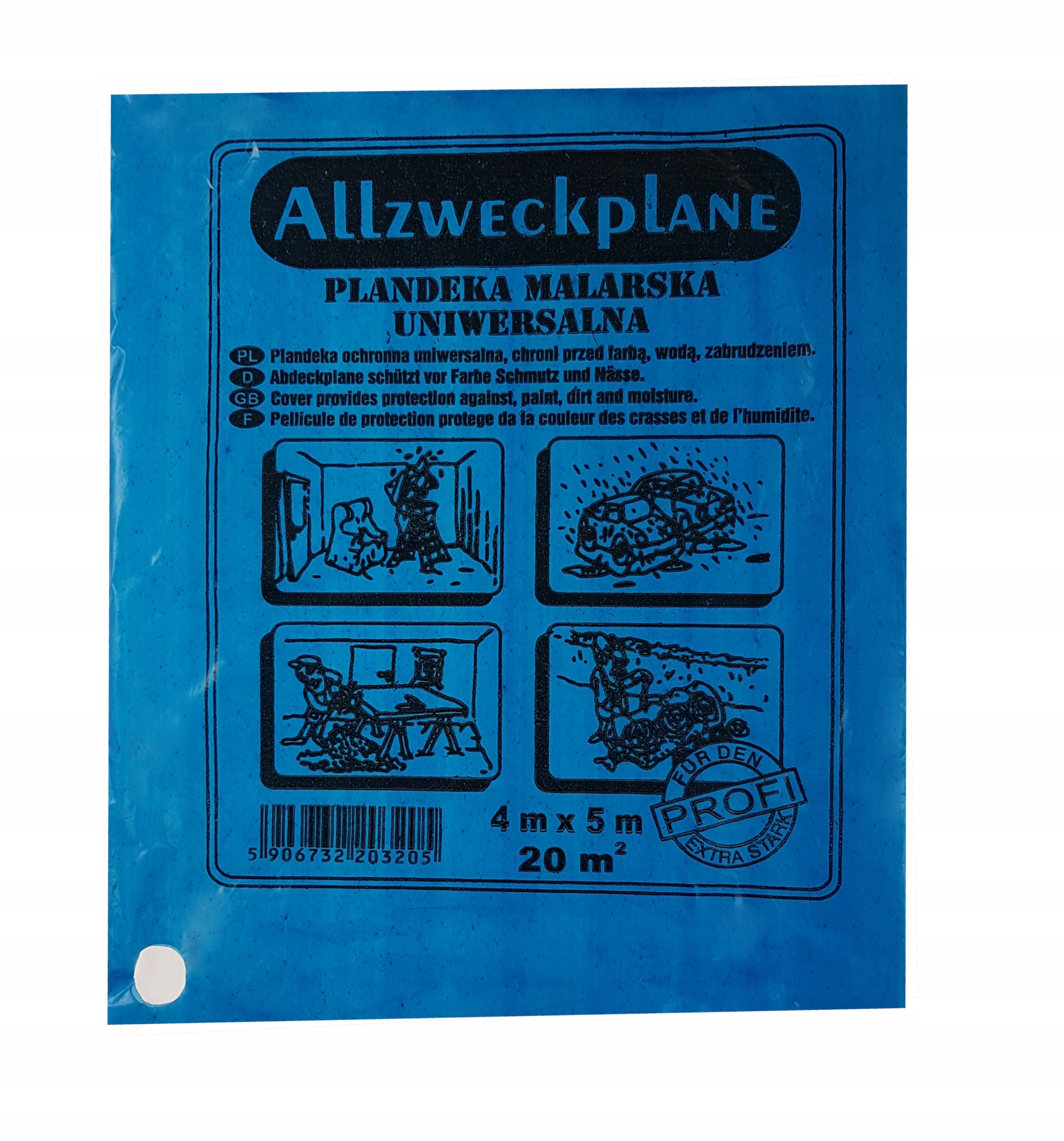 

Folia Malarska Gruba Uniwersalna 4X5M