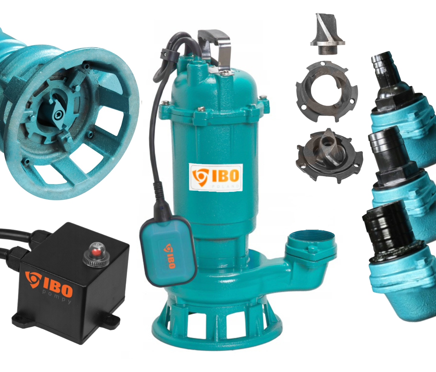 Furiat 1100 Pompa Ibo Do Szamba Brudnej Czystej Wody Rozdrabniaczem -mocna!